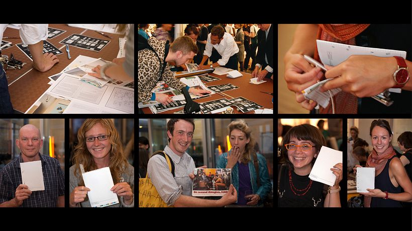 Gallery visitors had to assemble their own catalogue, adding their own personality