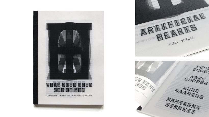 A translucent catalogue with pages that dissolve into one another