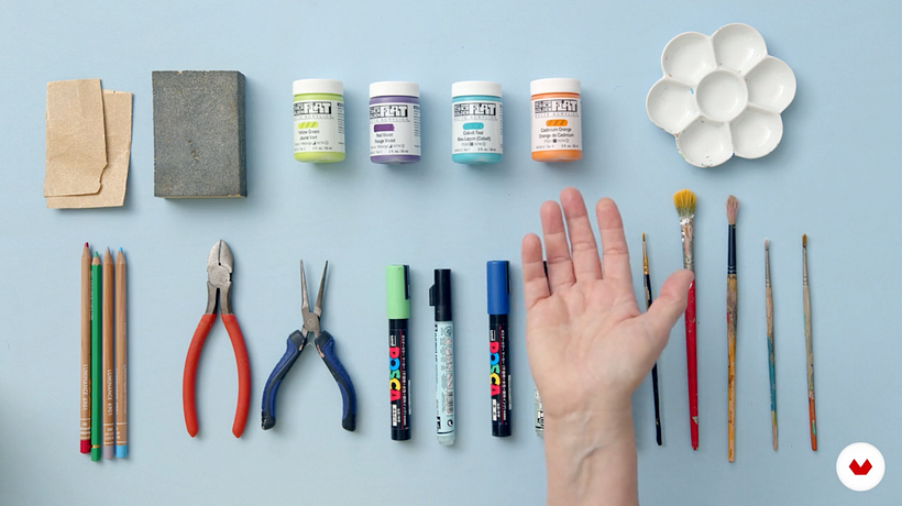 Pinturas acrílicas.