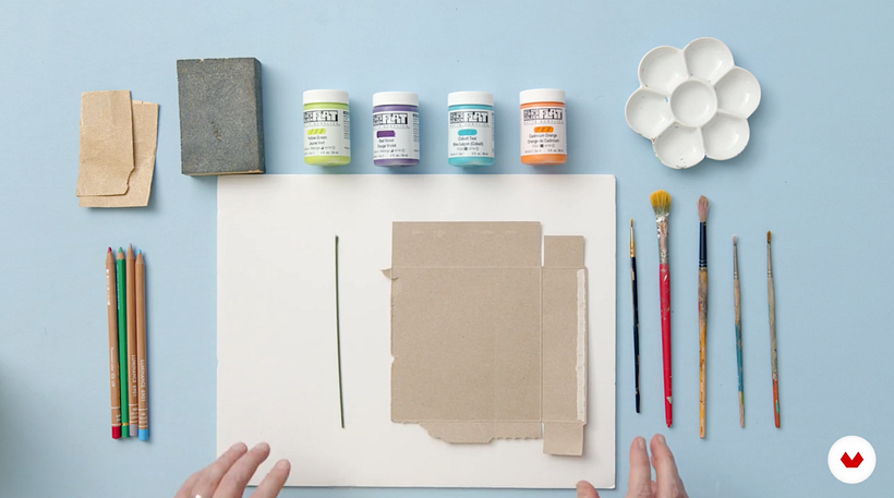 Cartón, núcleo de espuma y alambre.