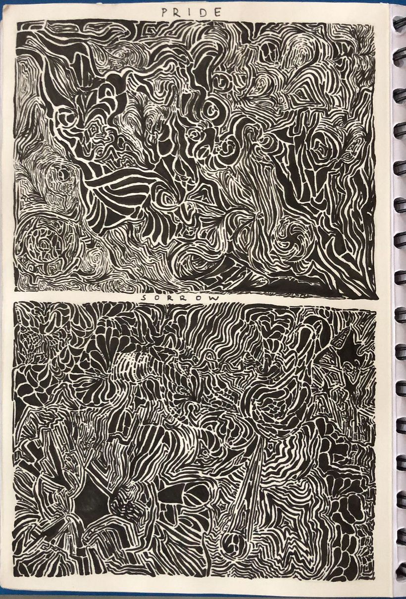 I reupload this page, because out of this sketchbook this is my favourite one! I'm so proud of it