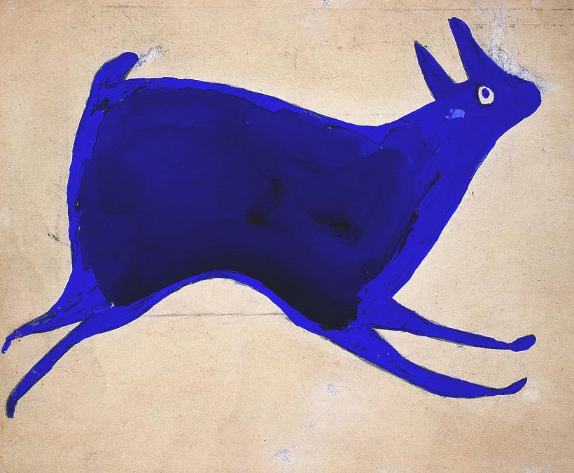 Obra del pintor autodidacta afroamericano Bill Traylor.