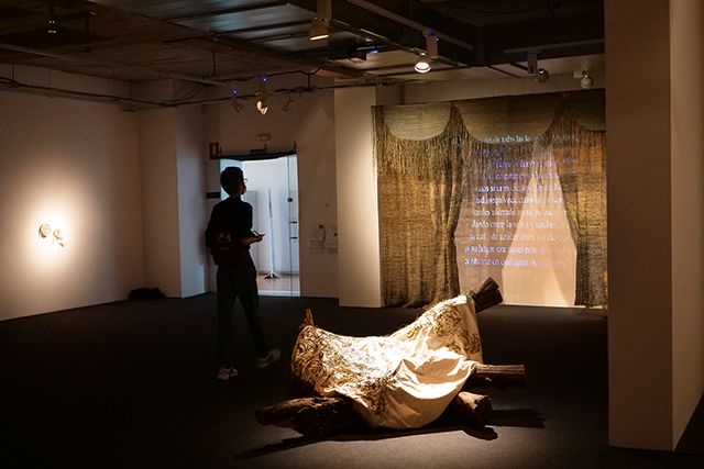 Instalación de Carla Hayes en la exposición 'Un paisaje propio'. (Imagen: Universidad de Málaga).