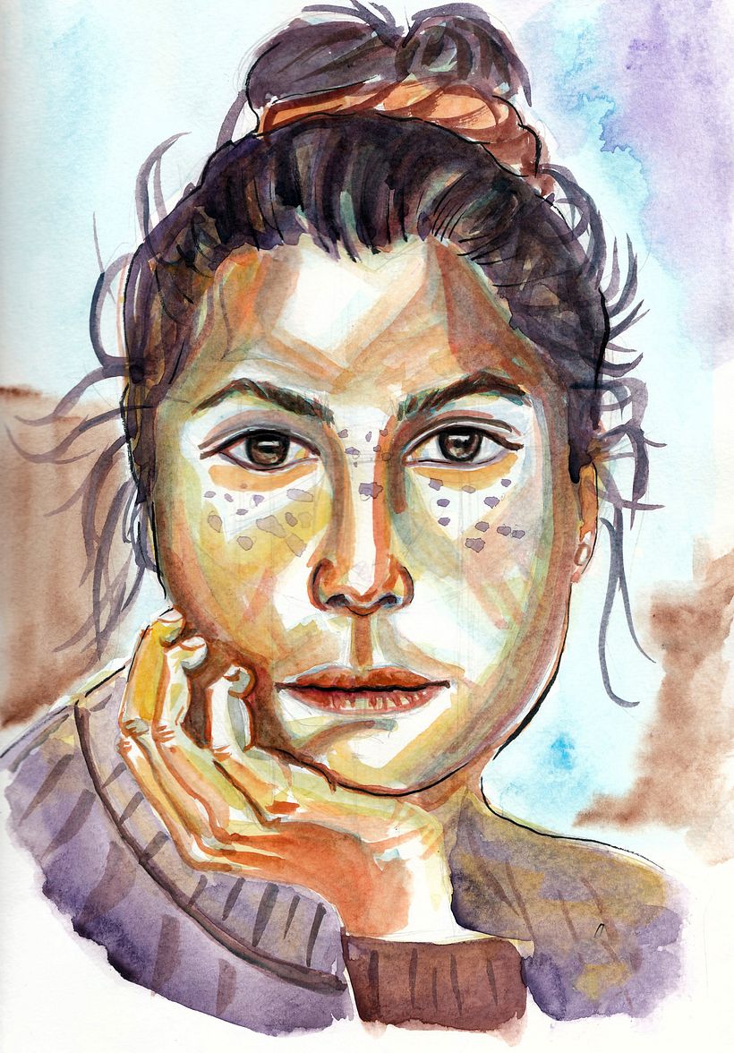 Lápices, acuarela y tinta para captar la mirada