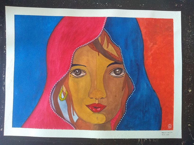 A cigana, depois pintei outras versões em óleo