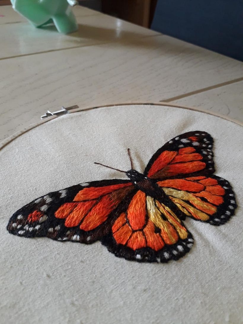 Mi Proyecto del curso: Técnicas de bordado realista 3