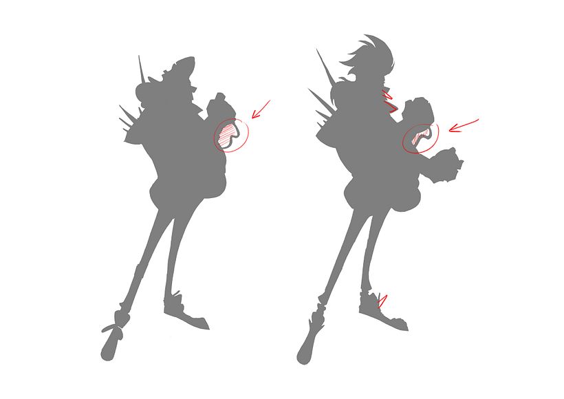 Checking the silhouette for tangents and areas where we can improve things