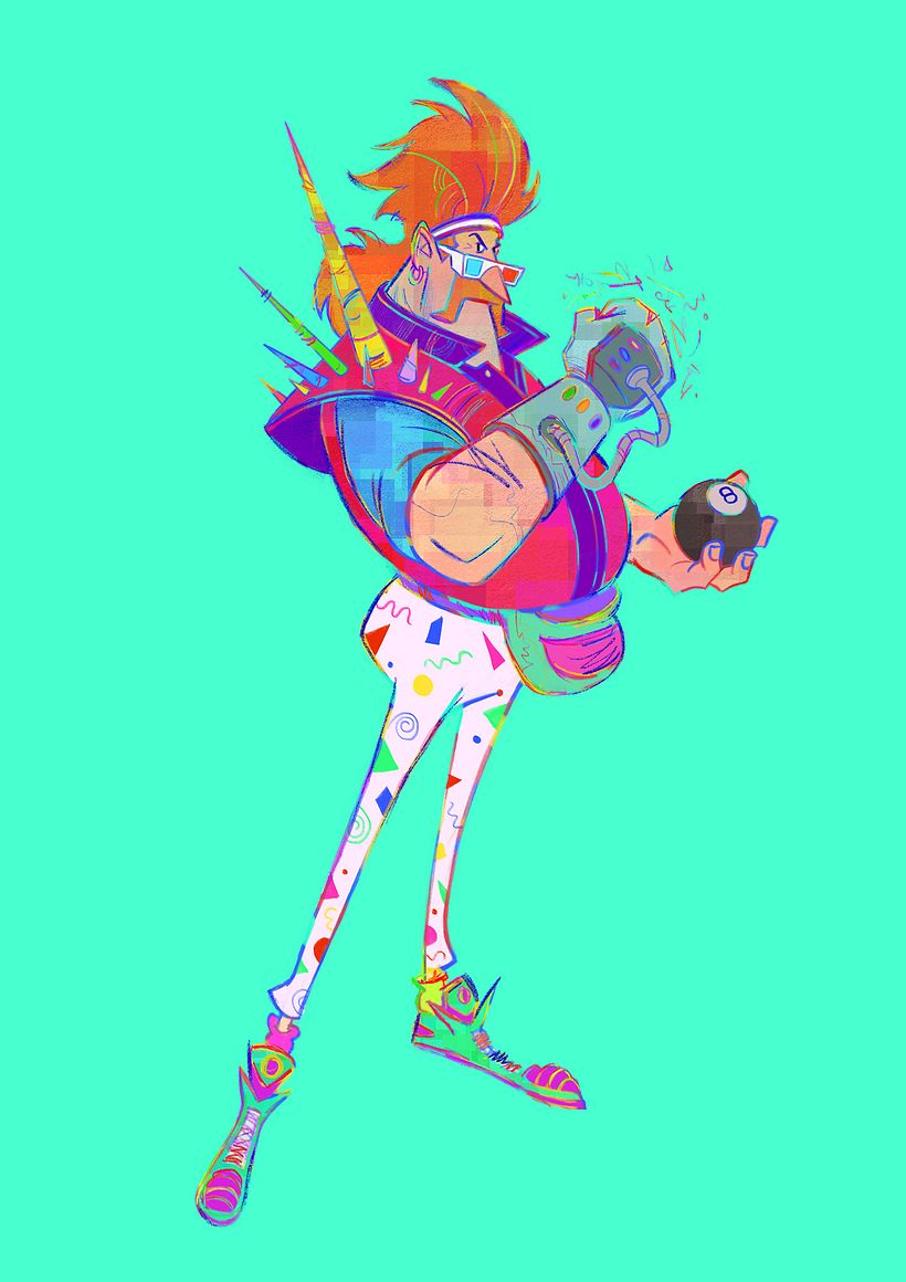 Colouring the line artwork and adding a background colour