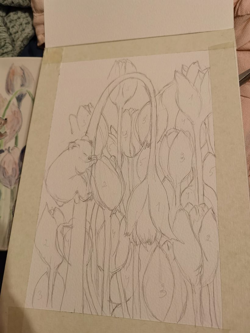 My project in Negative Watercolor Painting for Botanical Illustration course 1
