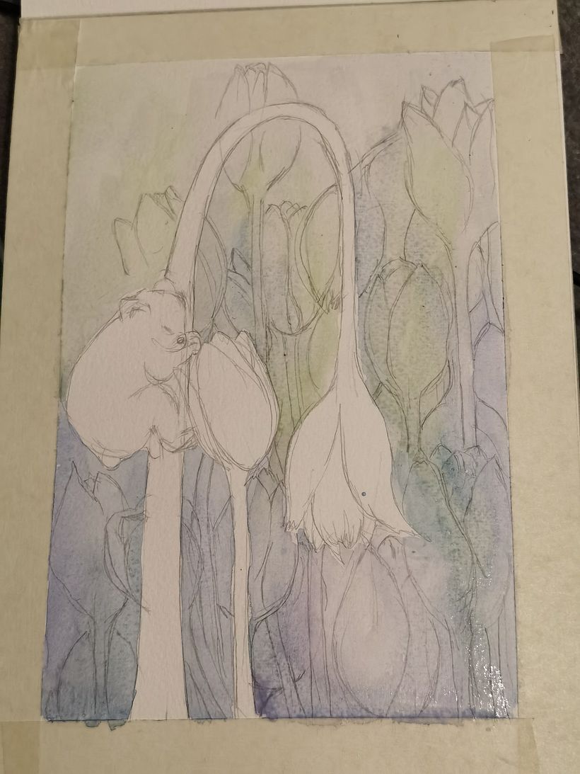 My project in Negative Watercolor Painting for Botanical Illustration course 2