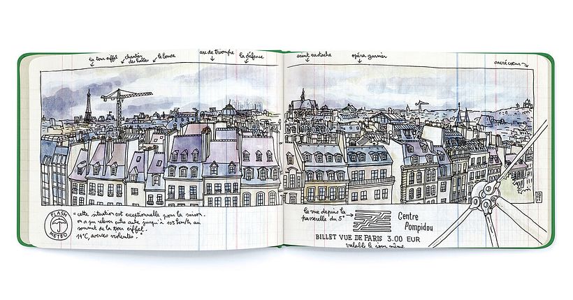 Travelbook of Paris - Illustration traditionnelle