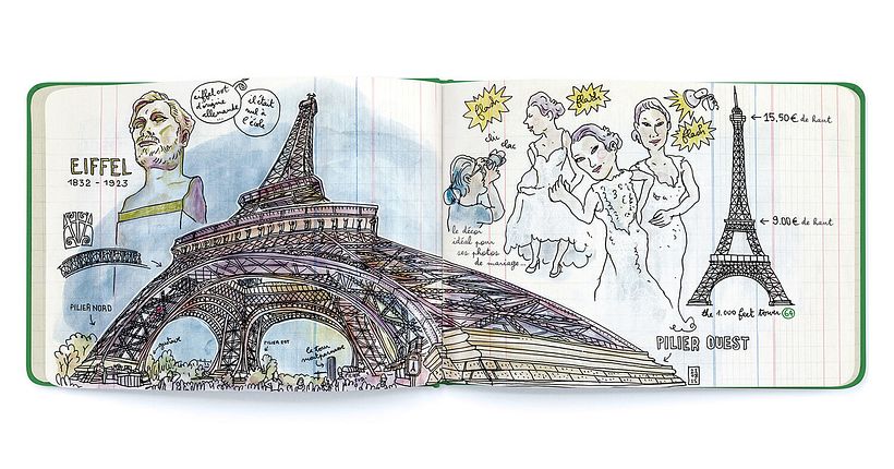 Travelbook of Paris - Illustration traditionnelle