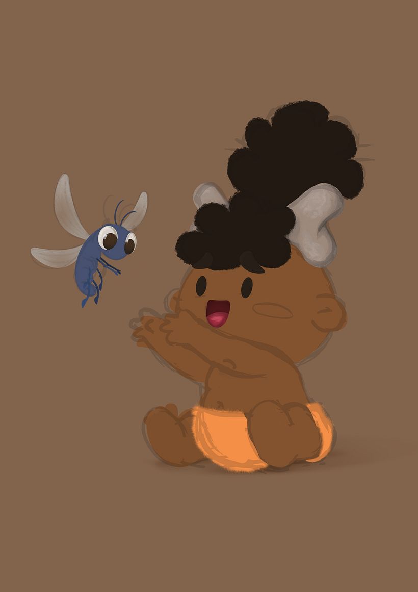 Cave Baby - Pintura digital de personajes: Ilustra con luz y color 2