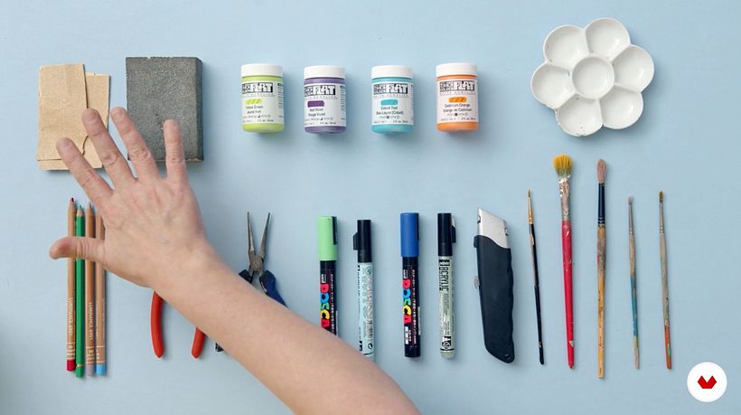 Sanding paper.