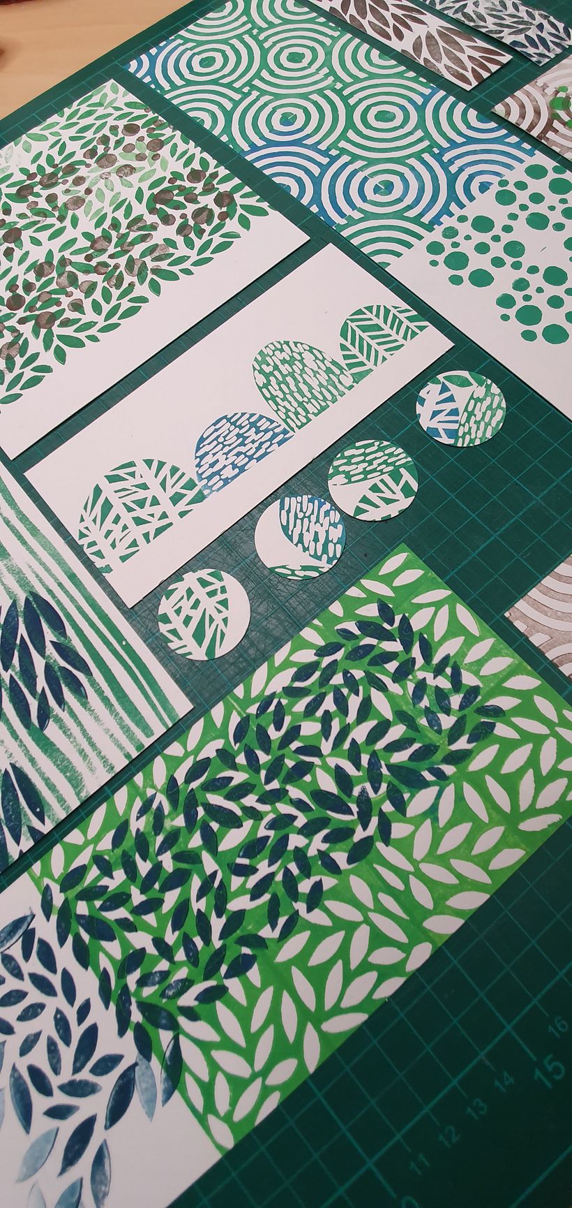 My project in Sketchbooking with Handmade Stamps course - Pattern Design