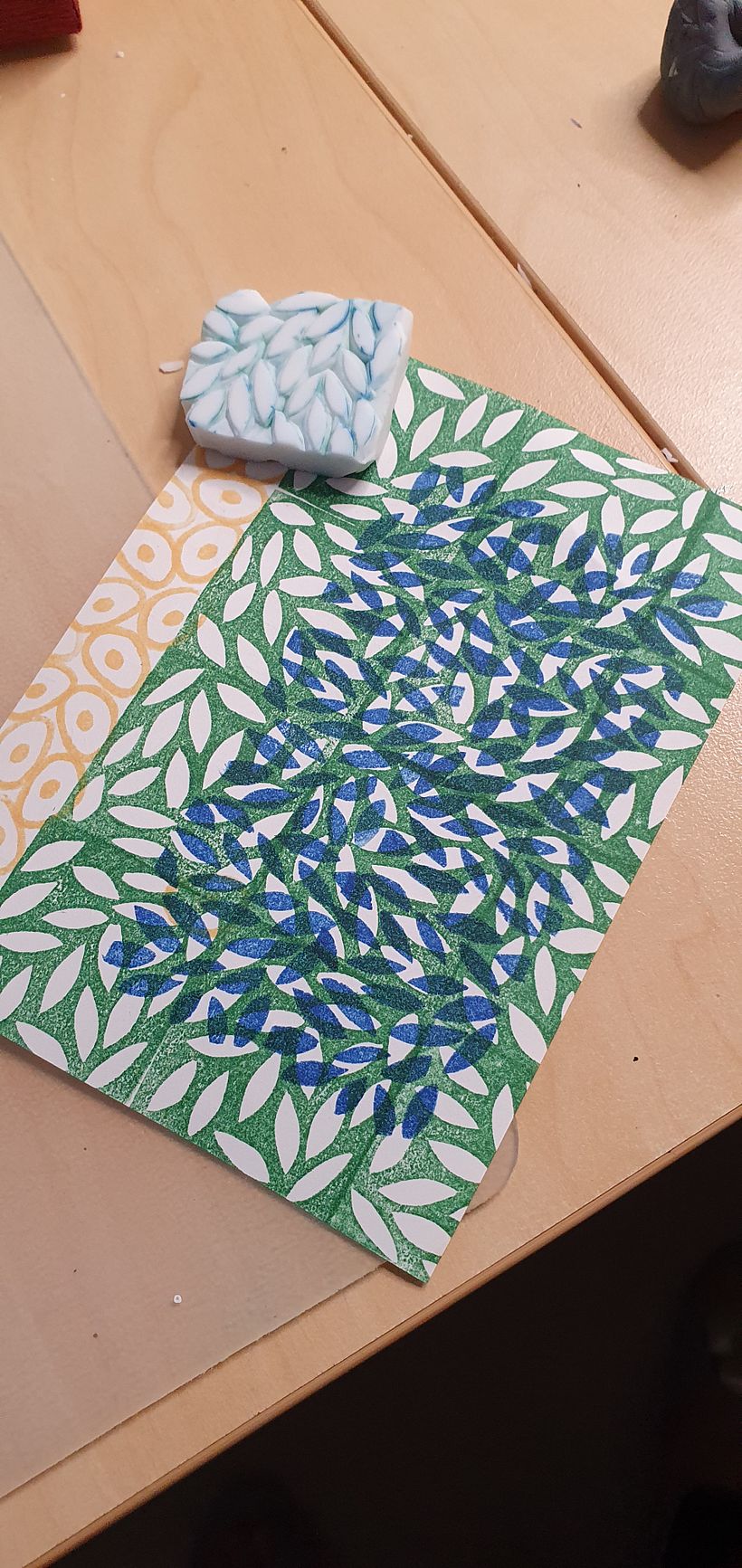 My project in Sketchbooking with Handmade Stamps course - Pattern Design