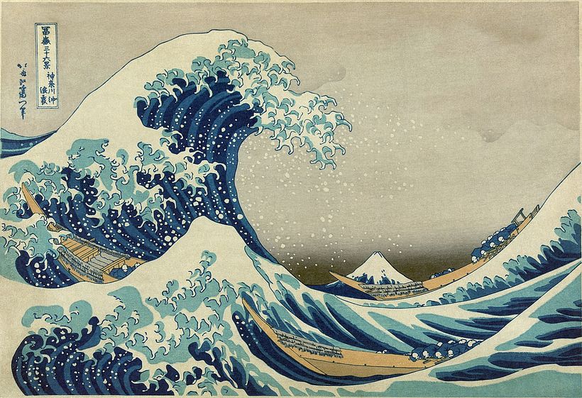 The Great Wave off Kanagawa, by Katsushika Hokusai.