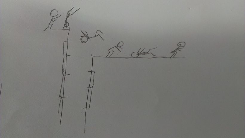 Some action doodles. Parkour!