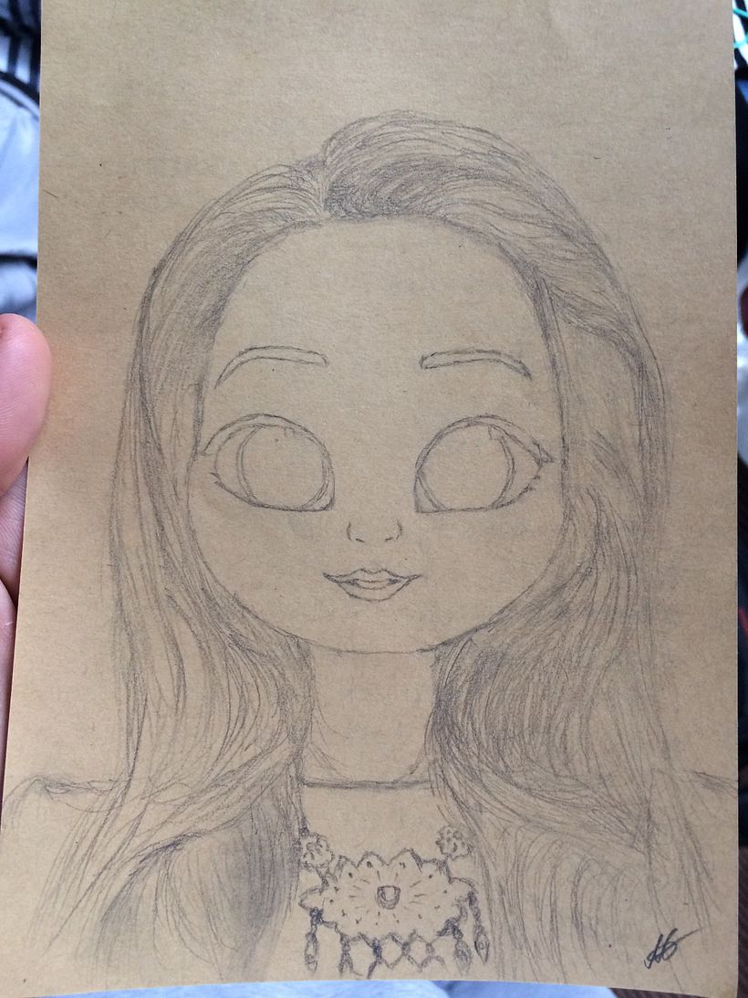 This one is another drawing for a girl I liked.