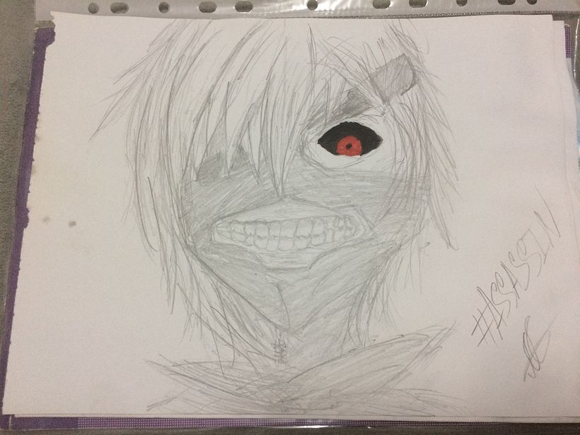 Ah.. Kaneki, from Tokyo Ghoul. The opening song is my all time fav.