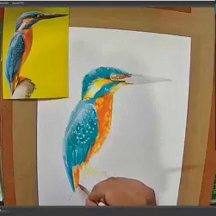 Mi Proyecto del curso: Acuarela artística para ilustración de aves 11