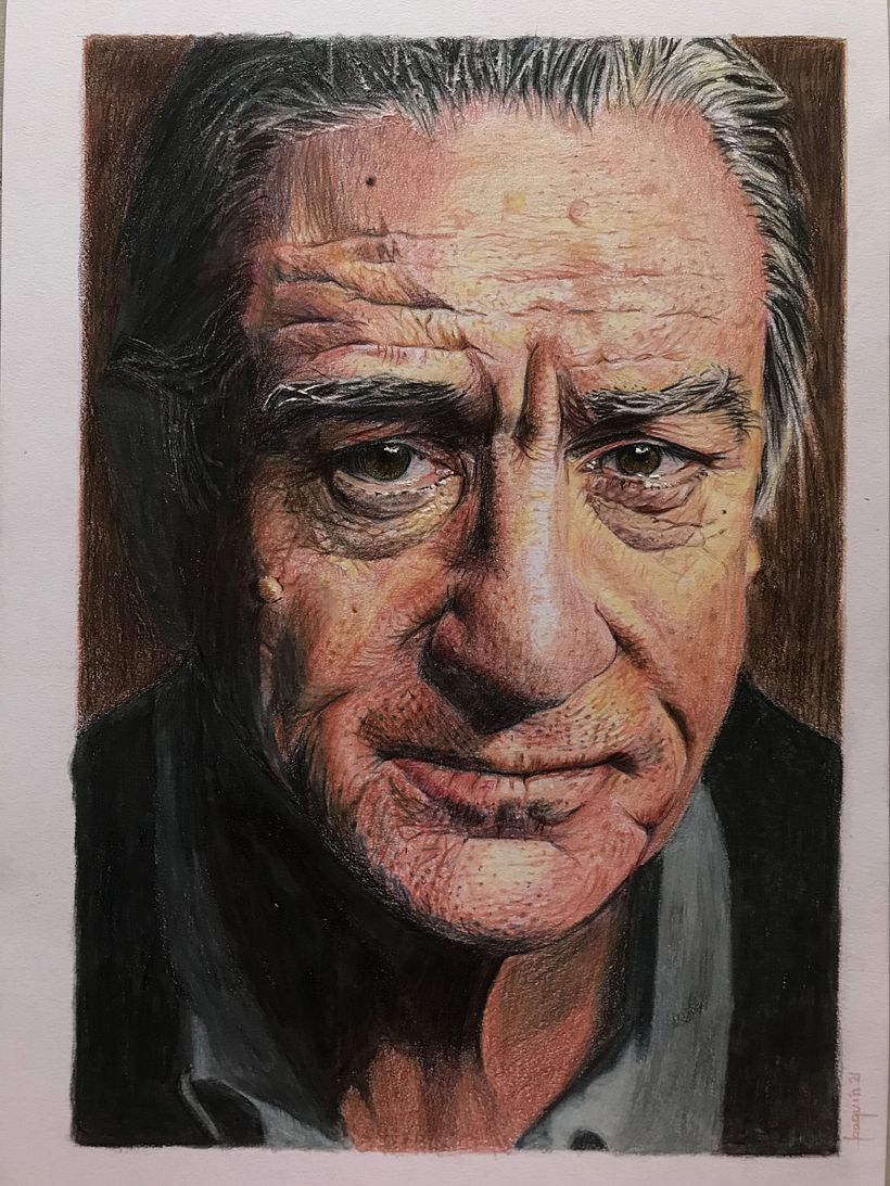 Mi Proyecto del curso: Retrato realista con lápices de colores 1