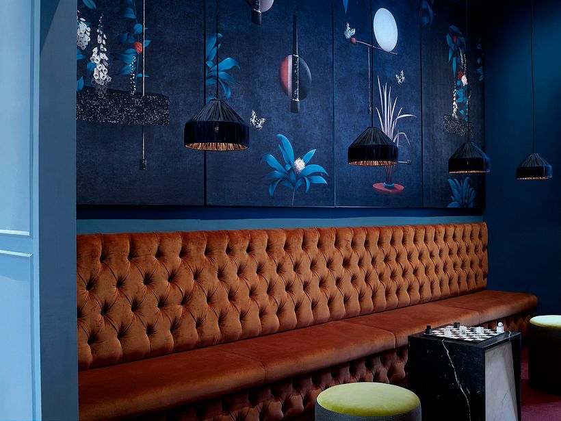 The Chess Club - Artwork Anna Glover - Interiors by Fran Hickman - Image by Annabel Elston