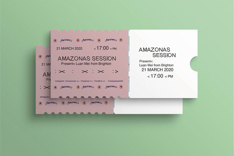 Amazona's  Live Session. Logo, Poster, Merchandising 3