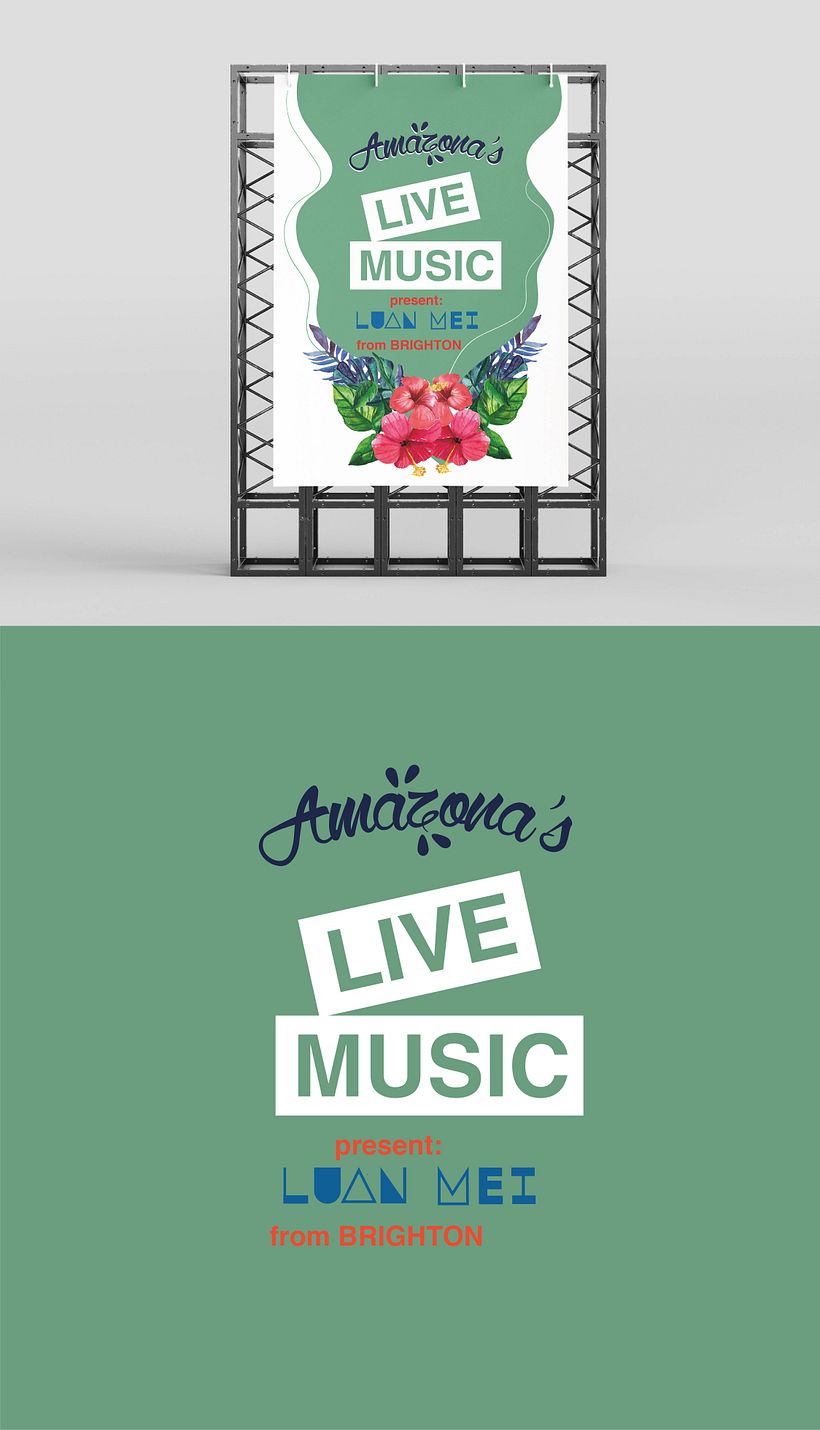 Amazona's  Live Session. Logo, Poster, Merchandising 4