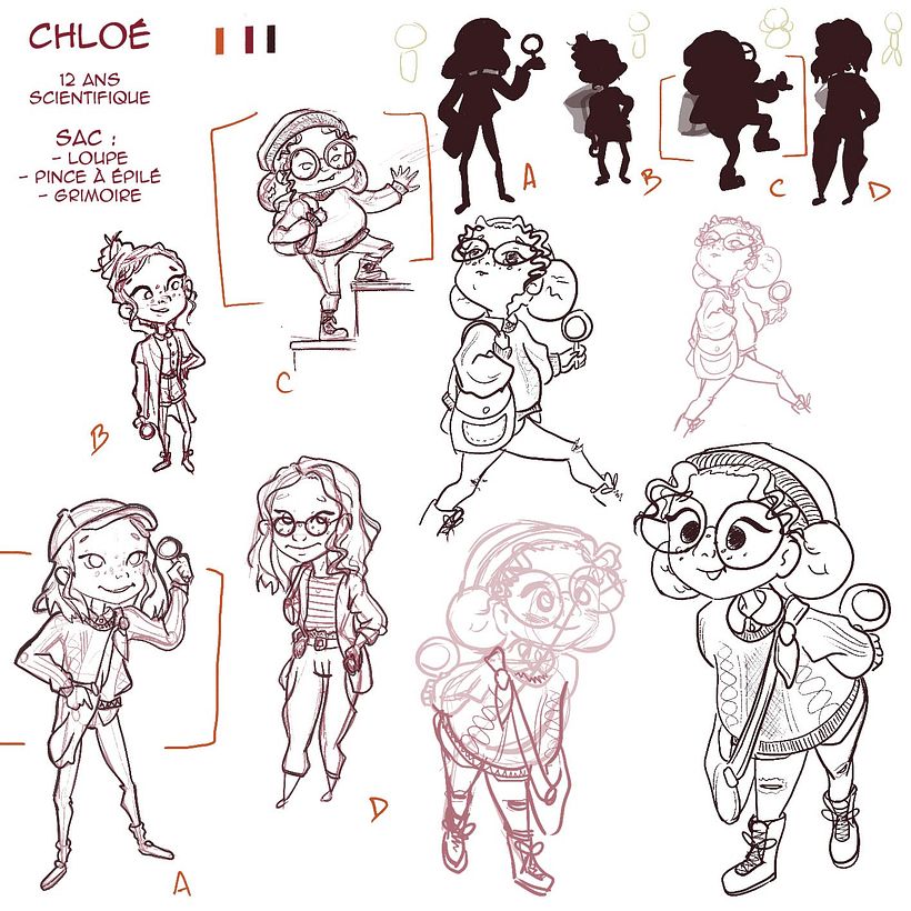 Mon projet du cours : Character design pour animation avec Photoshop 1