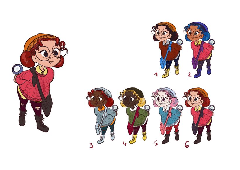 Mon projet du cours : Character design pour animation avec Photoshop 5