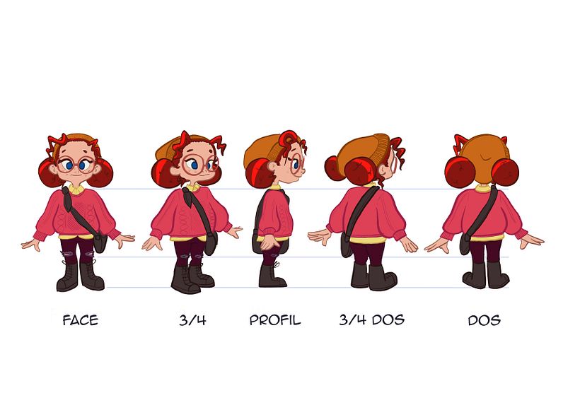 Mon projet du cours : Character design pour animation avec Photoshop 7