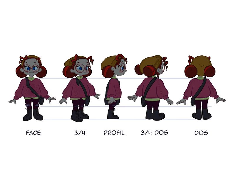 Mon projet du cours : Character design pour animation avec Photoshop 8
