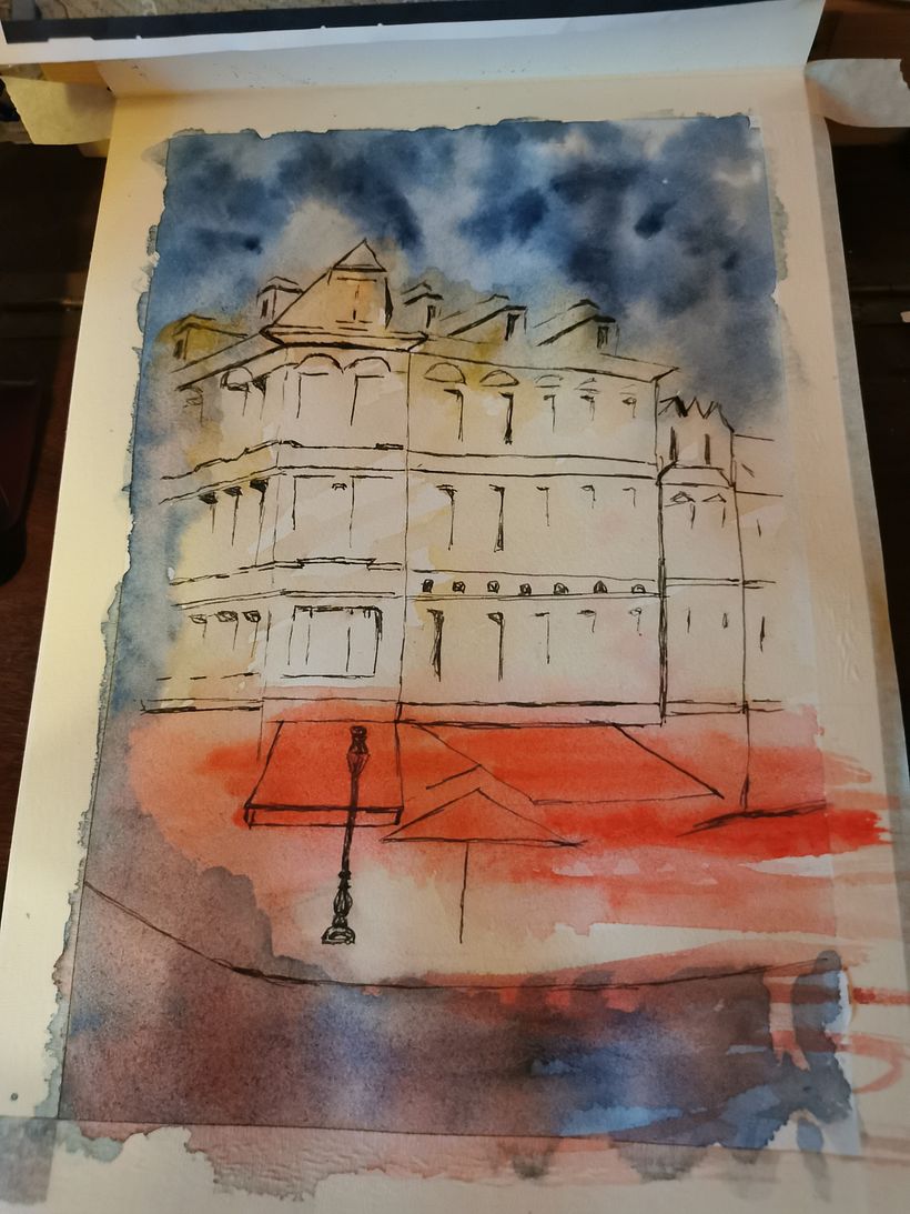 My project in Architectural Sketching with Watercolor and Ink course 5