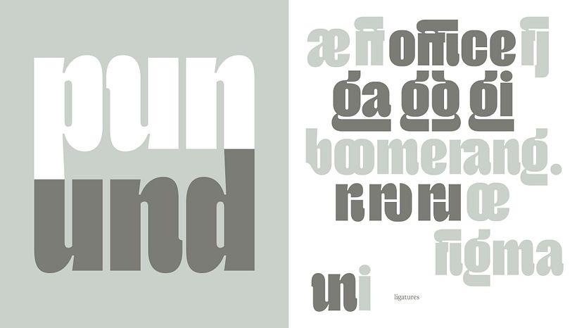 Megh - Wood typeface - Projektowanie graficzne