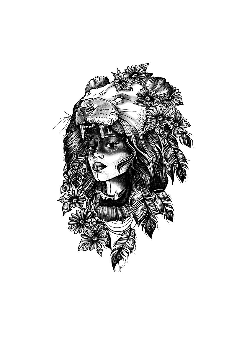 My project in Digital Design and Illustration of Tattoos with Procreate course 2