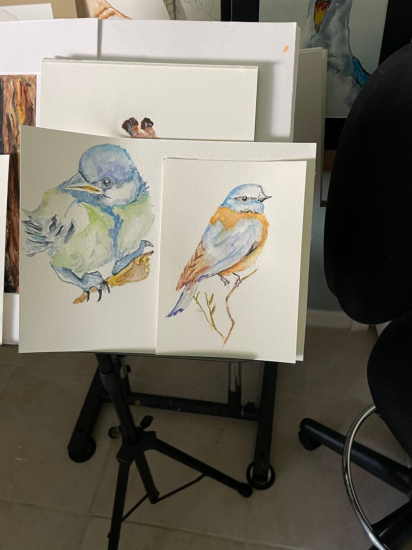 My project in Artistic Watercolor Techniques for Illustrating Birds course 2