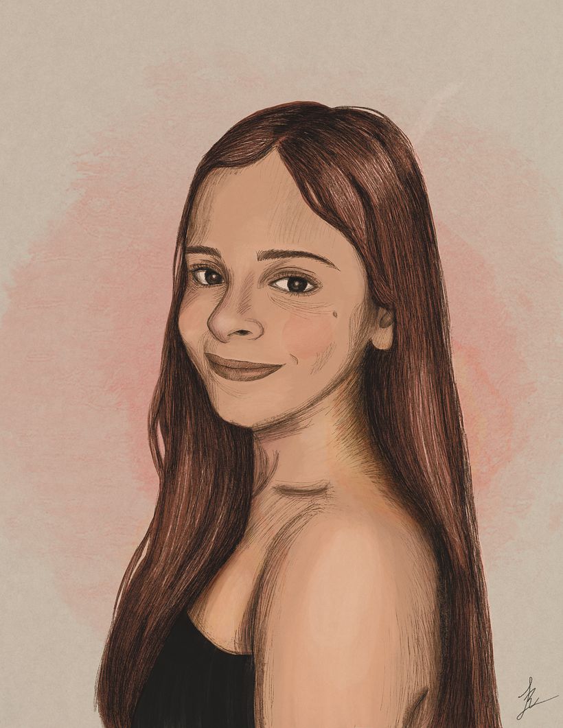 My project in Illustrated Portraits with Procreate course 5