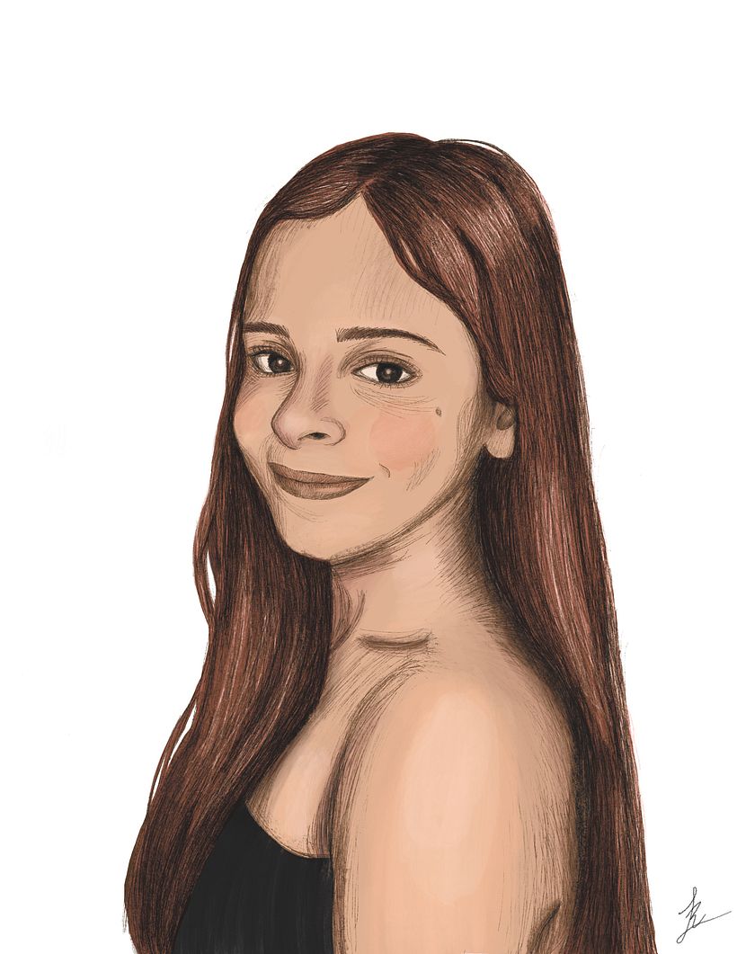 My project in Illustrated Portraits with Procreate course 4