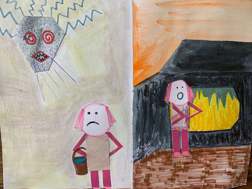 Cuento de Hansel y Gretel de los Hermanos Grimm. Ilustración Adriana González Novi 14