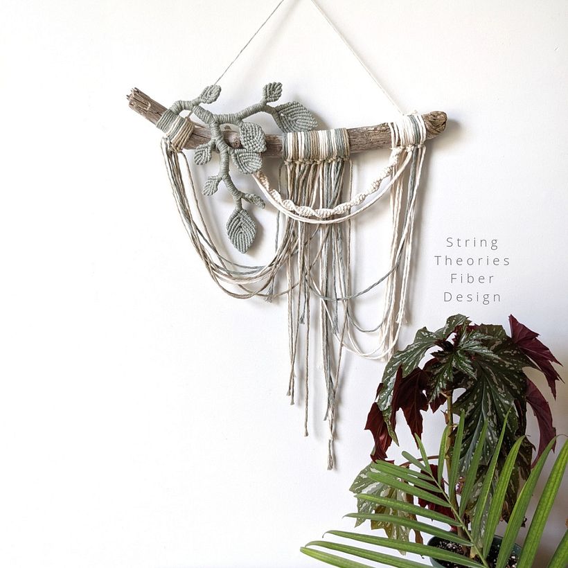 Macrame Flower Crown Wall Hanging  7