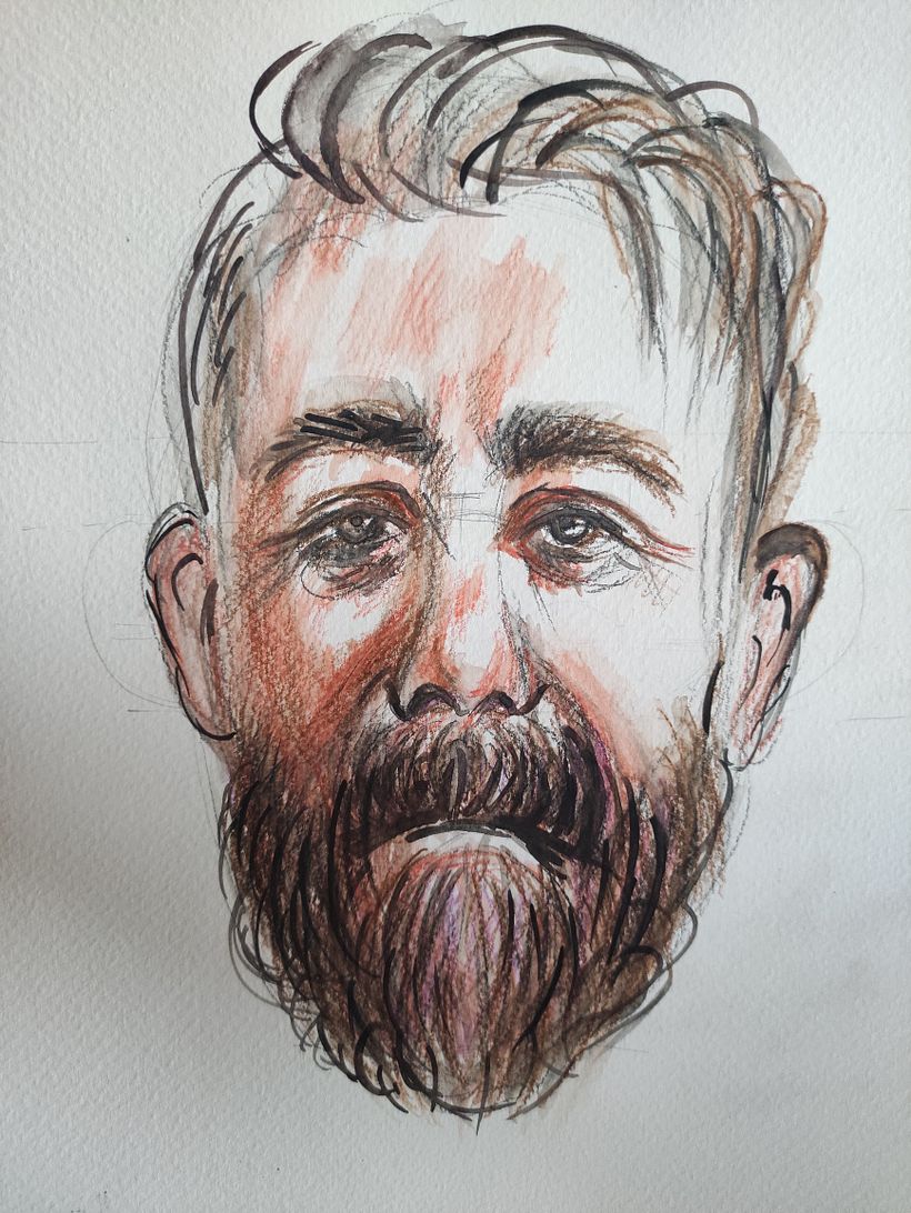 My project in  Watercolor Portrait Sketchbook course 2