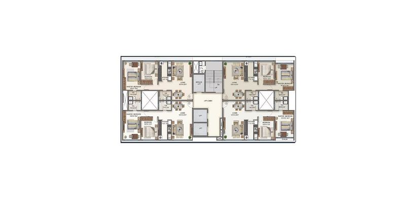 Edificio de Apartamentos con 2 niveles. 2