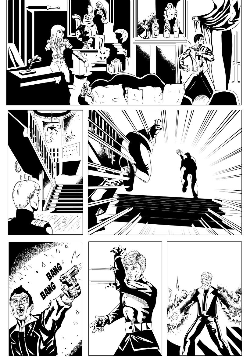 Il mio progetto del corso: Tecniche di inchiostrazione per fumetti e illustrazione 1