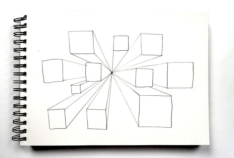 Einfache Übungen für perspektivisches Zeichnen 3