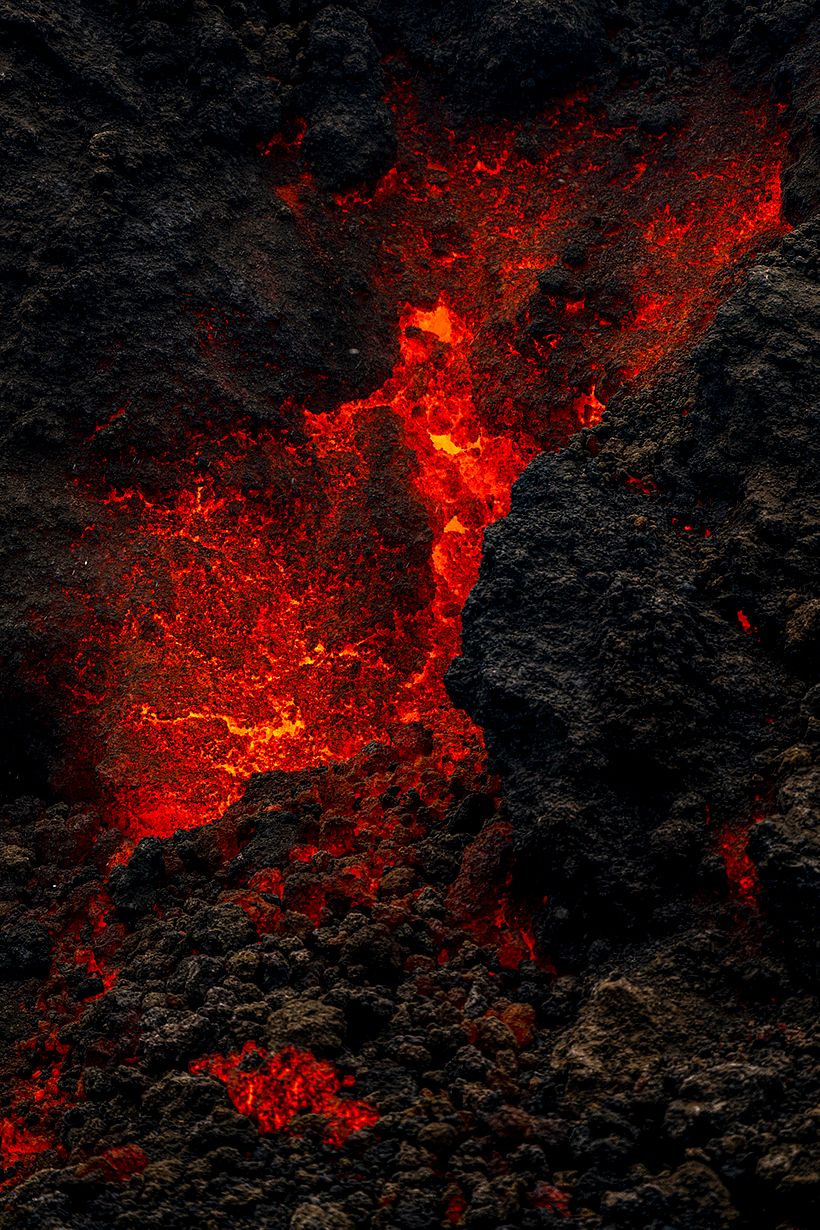 La lava que se apoderó la Palma. Por I love the world.