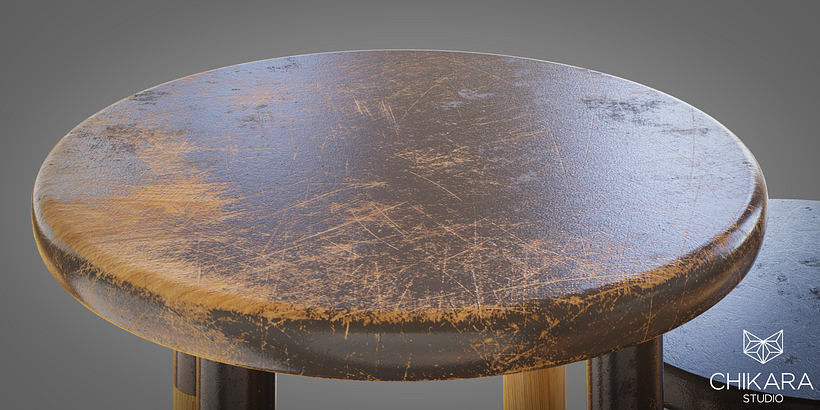 Detalle de material gastado