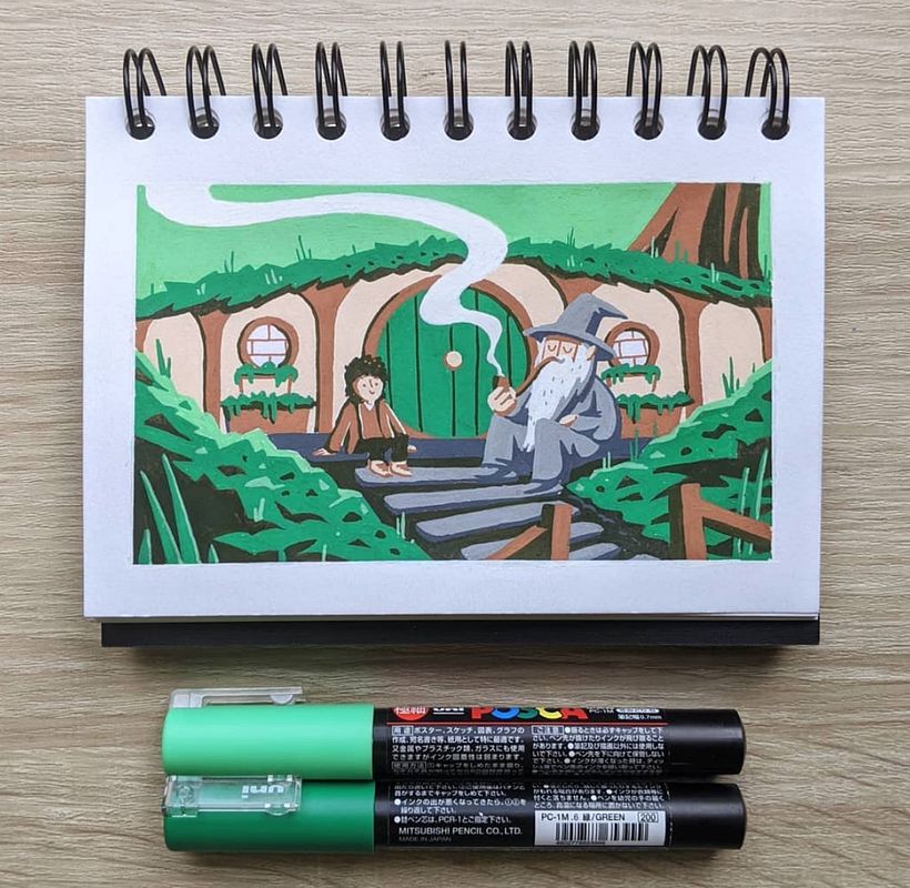 Zeichen-Tutorial: Posca-Stift-Techniken für Anfänger 7