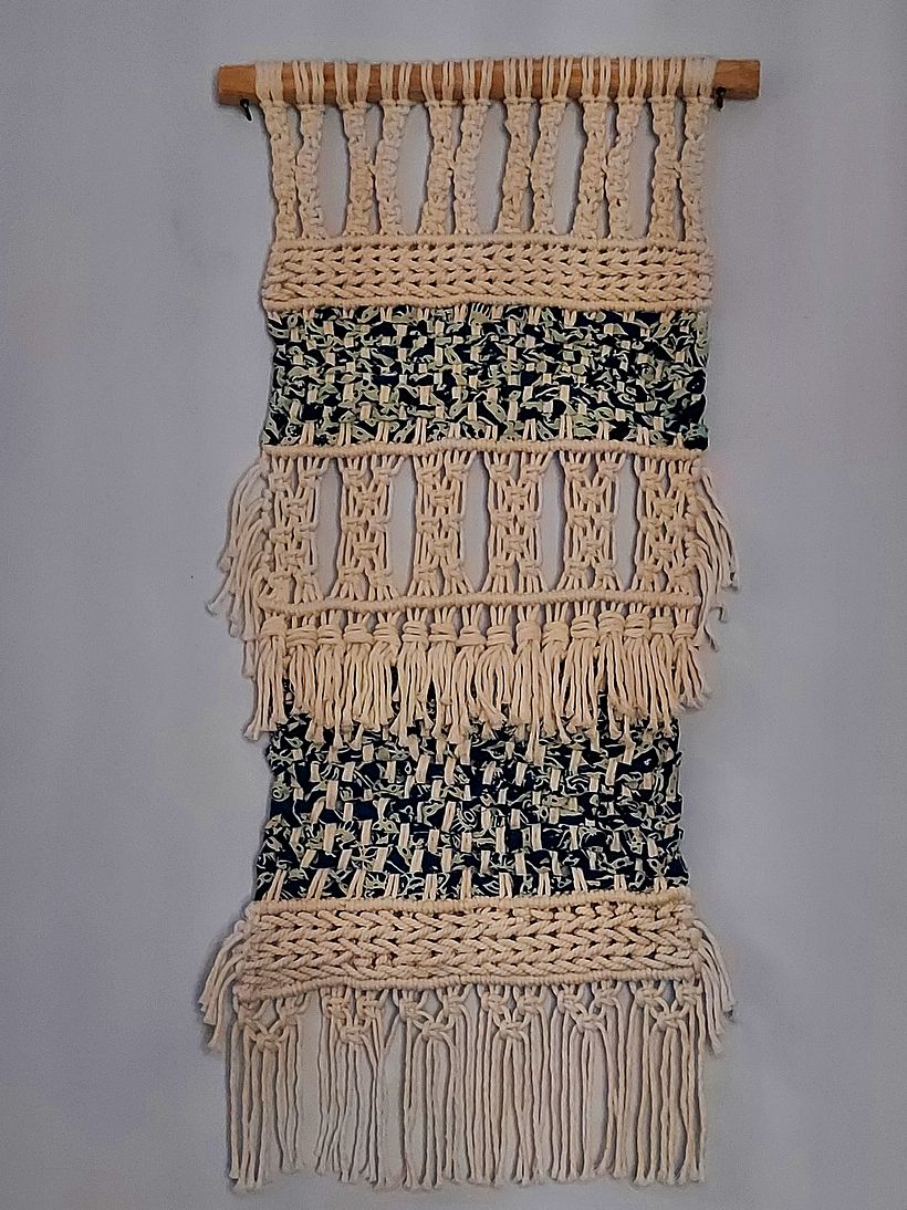 My project in Introduction to Macramé: Creation of a Decorative Tapestry course 5