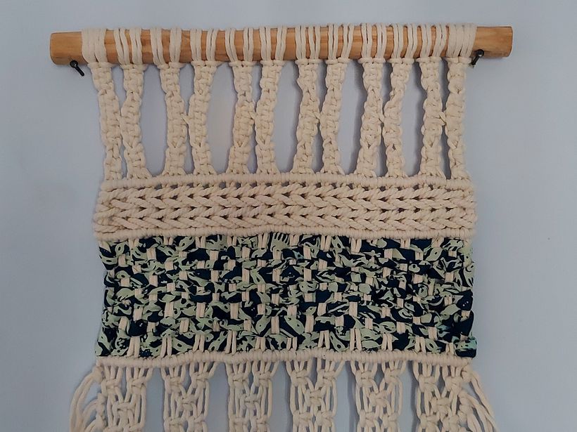My project in Introduction to Macramé: Creation of a Decorative Tapestry course 2